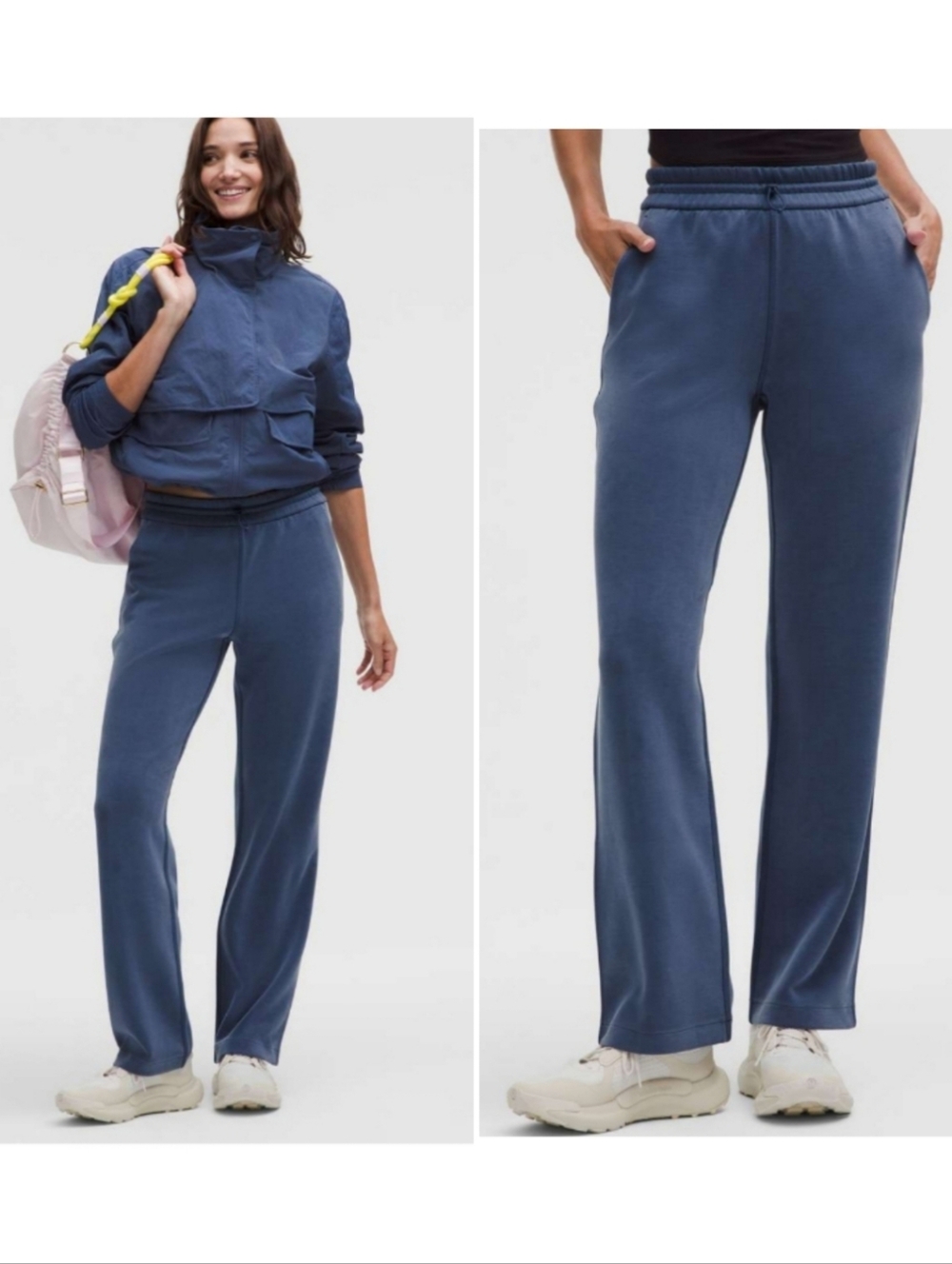 Lululemon Softstreme High Rise Pant Regular Blue Twill Size 6